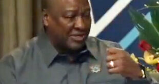 President John Dramani Mahama speaks at Temple University Center for Anti-Racism on March 27. (Click the image to see video of his remarks, courtesy of Rightify Ghana)