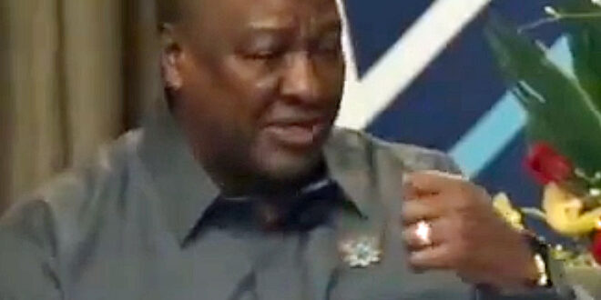 President John Dramani Mahama speaks at Temple University Center for Anti-Racism on March 27. (Click the image to see video of his remarks, courtesy of Rightify Ghana)