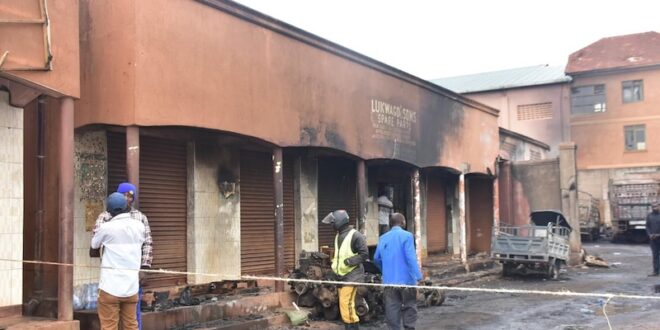 Fire guts garage destroys property in Bwaise