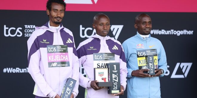 Kiplimo sets national record finishes 3rd at London Marathon