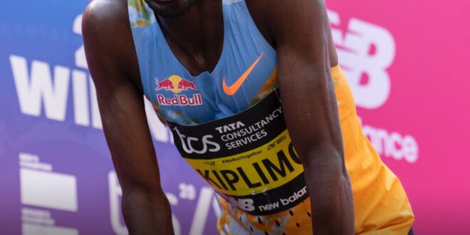 Jacob Kiplimo after the London Marathon where he won bronze
