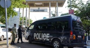 Amongs parliament office sealed off declared crime scene
