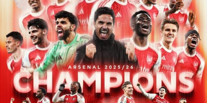 Finally: Arsenal Crowned Champions Of England After Two-Decade Wait