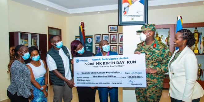 Gen Muhoozi Donates UGX 100 Million Birthday Run Cash to