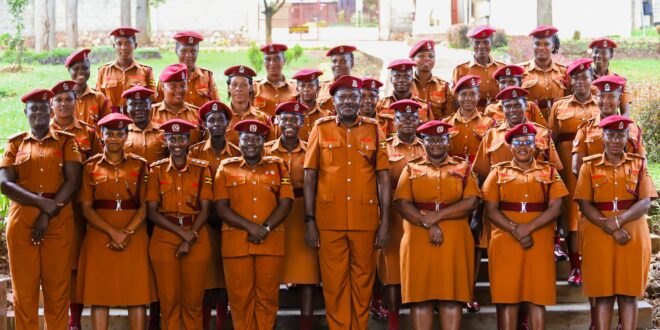 Junior Officers Chevroned at Luzira Women’s Prison