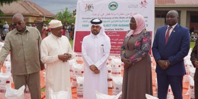Qatar Embassy in Kampala Distributes Humanitarian Aid to 500 Sudanese