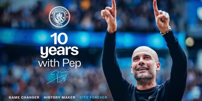 Soccer! Guardiola To Step Down After Incredible Decade As Man City Manager