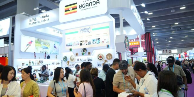 Ugandan stall at the Canton fair