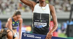 Ugandas Chemutai wins 3000m steeplechase in China