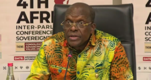 Alban Bagbin, the speaker of Ghana's parliament, announces the suspension of proceedings from June 3 to 6 to allow parliament members to attend the 4th African Inter-Parliamentary Conference on Family and Sovereignty, which will be held in the Parliamentary Chamber.
