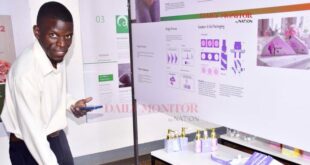 Makerere University student has developed a disposable female urination device