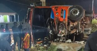 Another Tragedy! Several Injured As Kakise Bus Overturns In Soroti