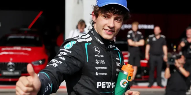 Antonelli takes Belgium pole from Verstappen