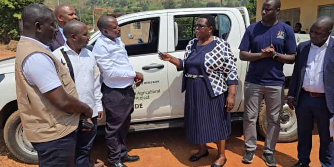 Mubende Receives Climate Smart Agriculture Vehicle, Distributes 43,000 Hand Hoes to Farmers