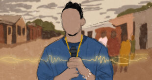 Illustration by Rex Opara shows the young musicians with soundwaves.