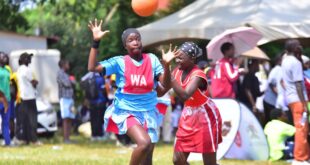 USSSA Ball Games II Netball Kaduggala Namagabi and Kyantamba stamp